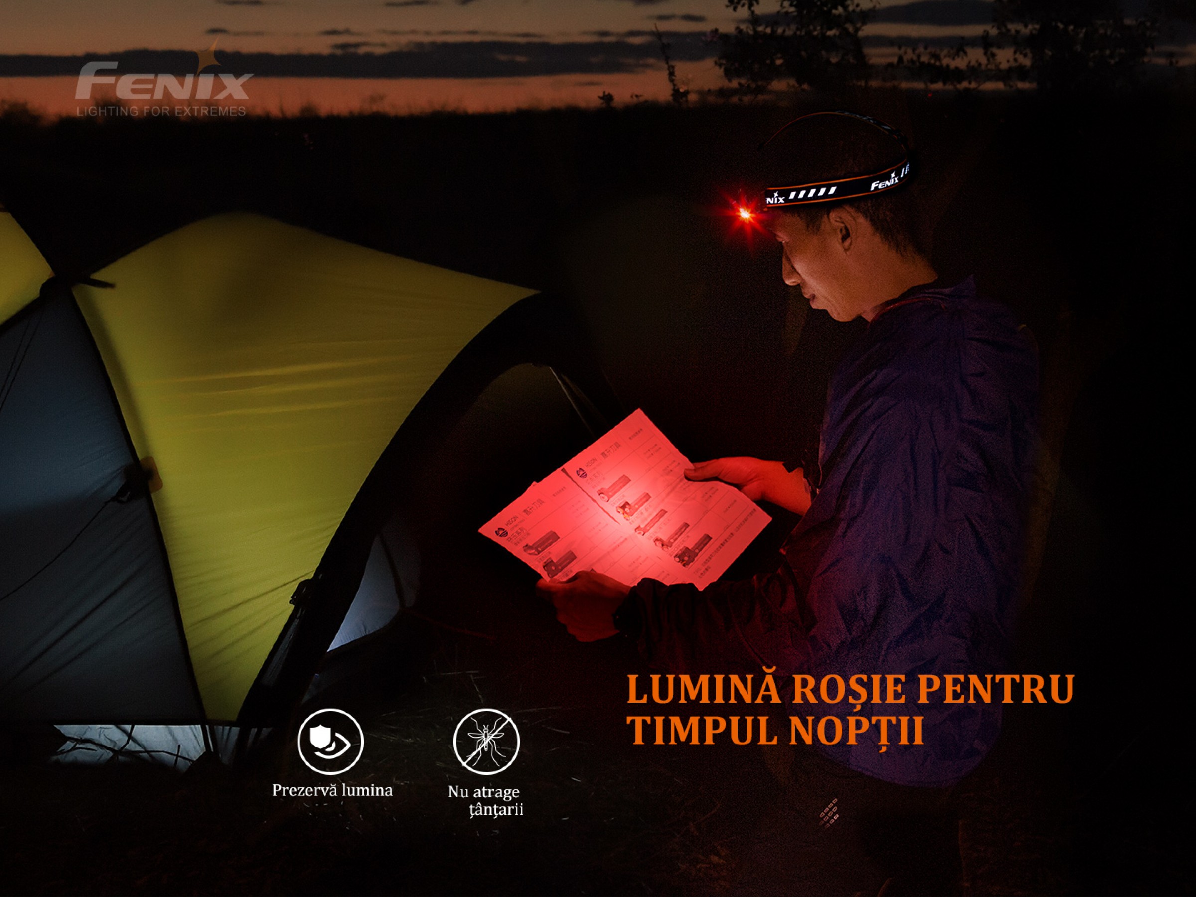 Nou – Lanternă frontală Fenix HM70R – 1600 Lumeni