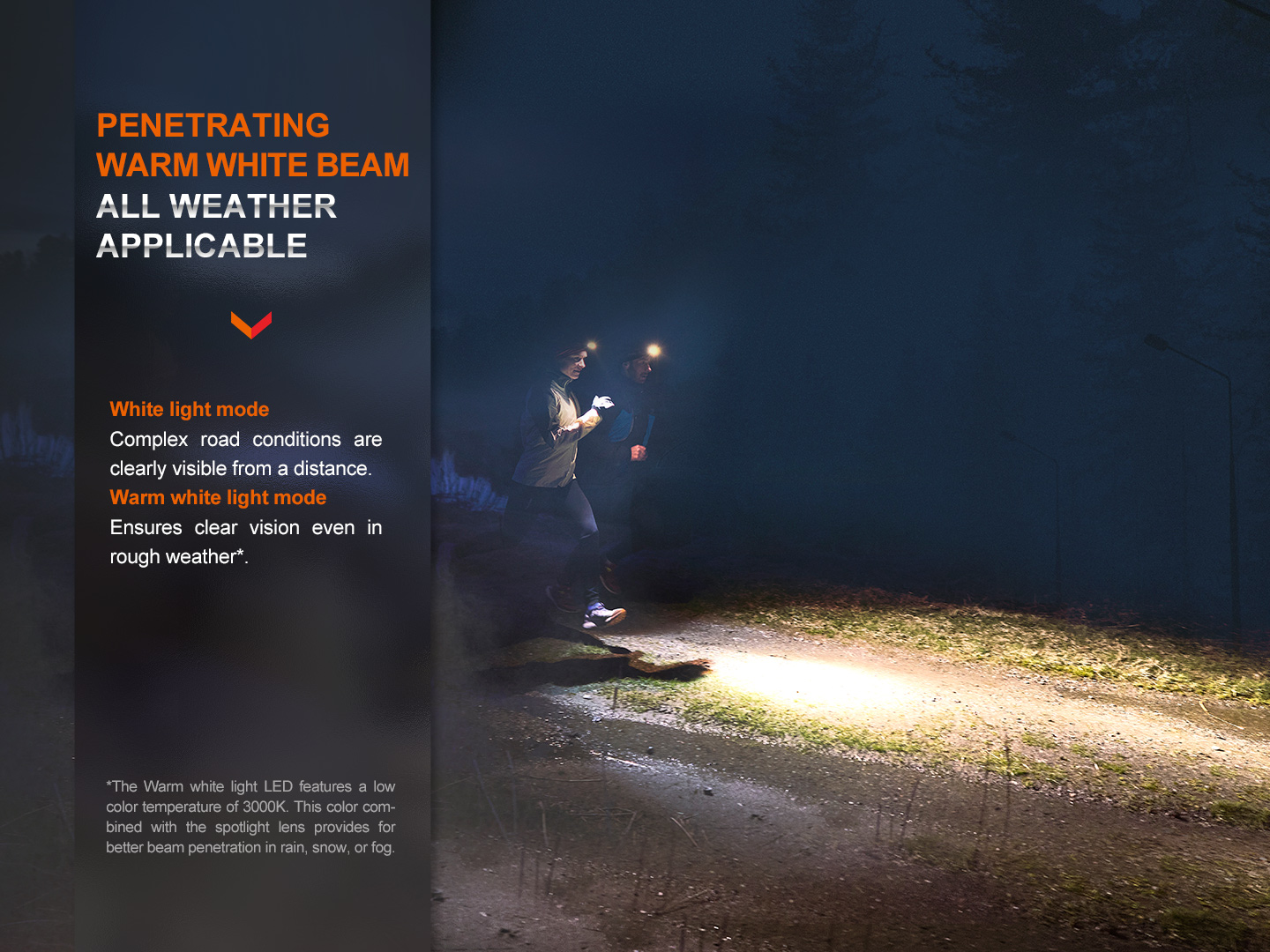 Fenix HM65R-DT – Lanternă frontală – 1500 Lumeni – 170 Metri – Dark Purple