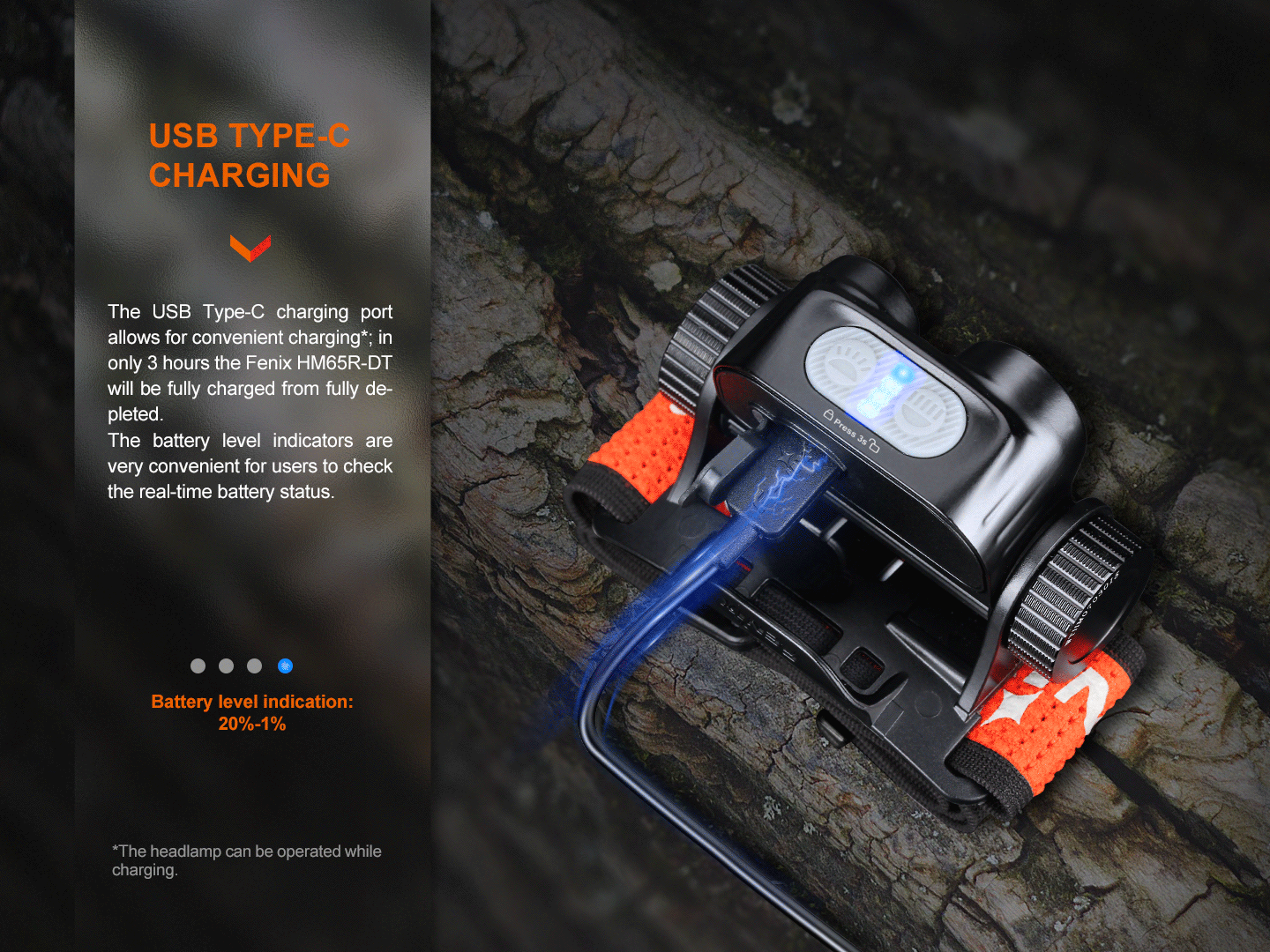 Fenix HM75R – Lanternă frontală – 1600 Lumeni – 223 Metri