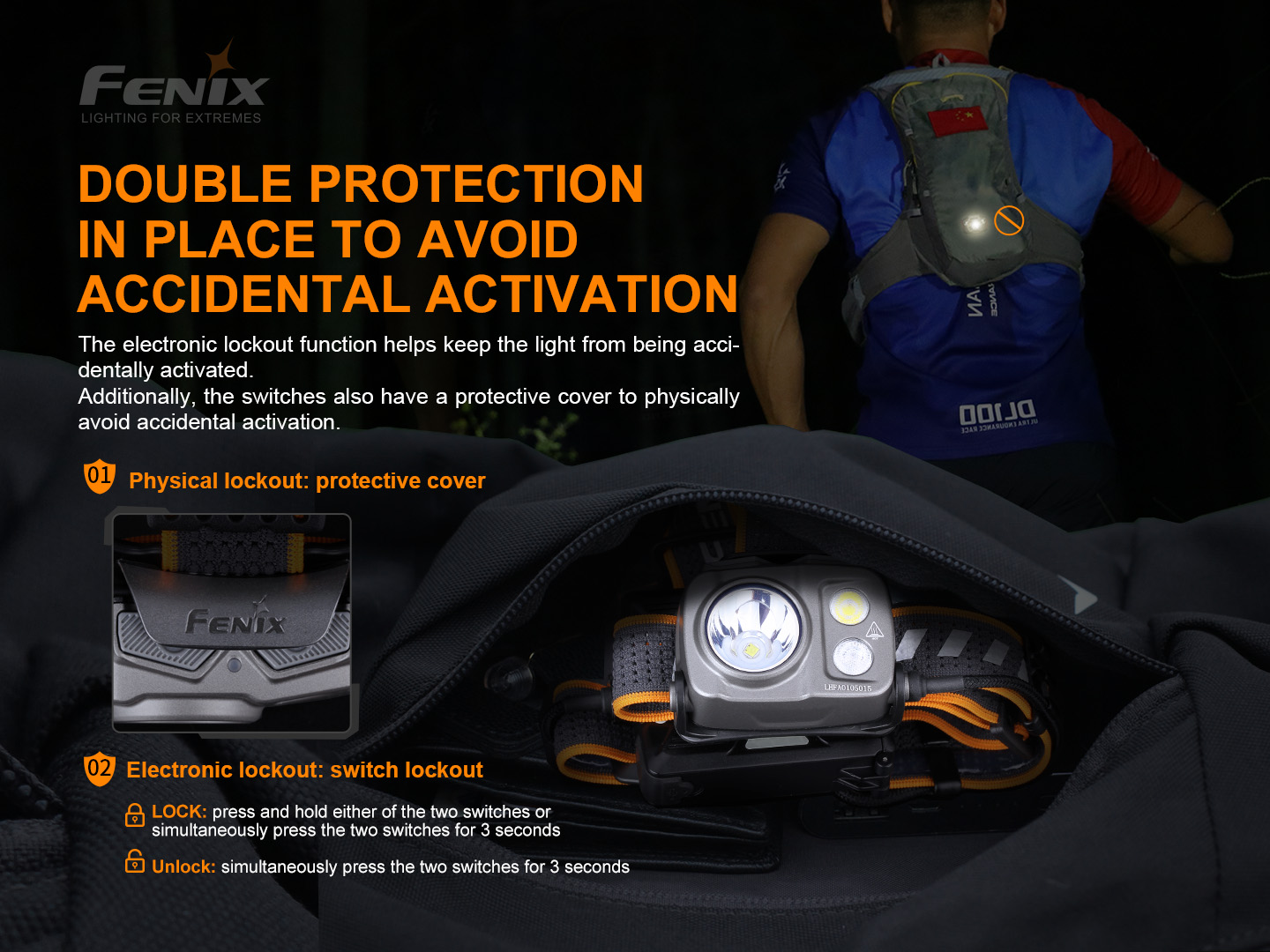 Fenix HP16R – 1700 lumens HIGH-PERFORMANCE RECHARGEABLE OUTDOOR HEADLAMP