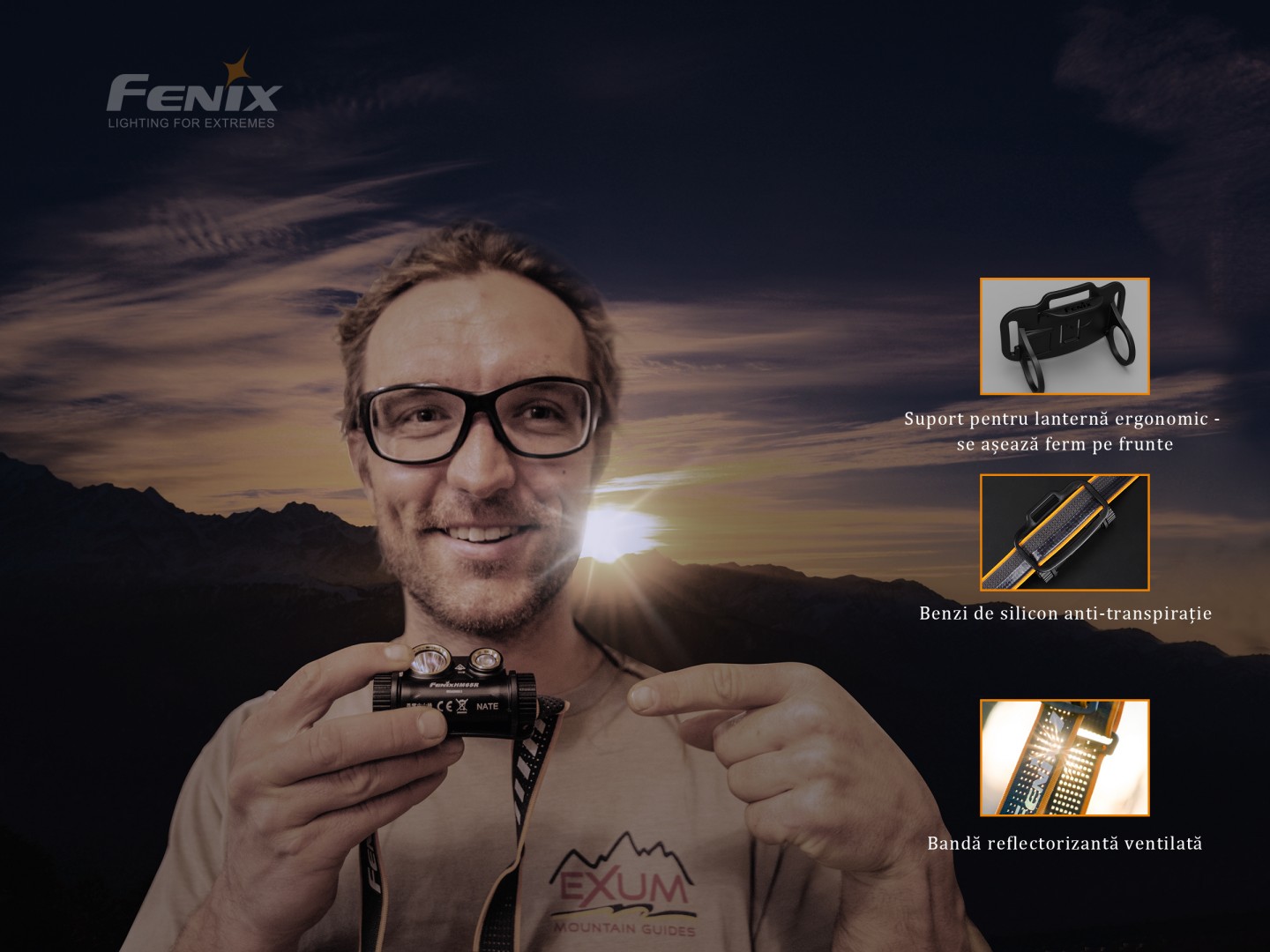 Fenix HM65R – Lanternă frontală – 1400 Lumeni – 163 Metri