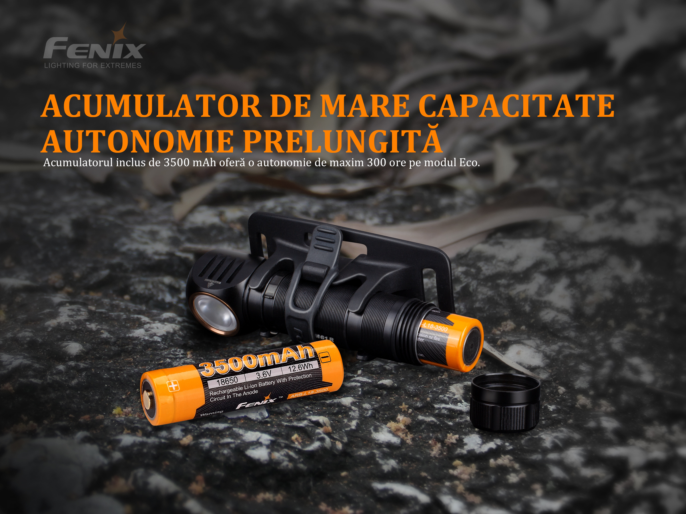Lanternă frontală Fenix HM61R – 1200 Lumeni